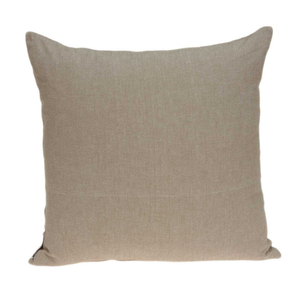 20" x 7" x 20" Traditional Tan Pillow Cover With Poly Insert