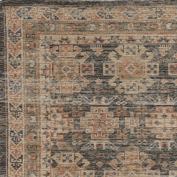 5'x7' Charcoal Hand Woven Traditional Indoor Area Rug