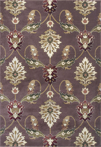 5' x 8' Plum Floral Vine Area Rug