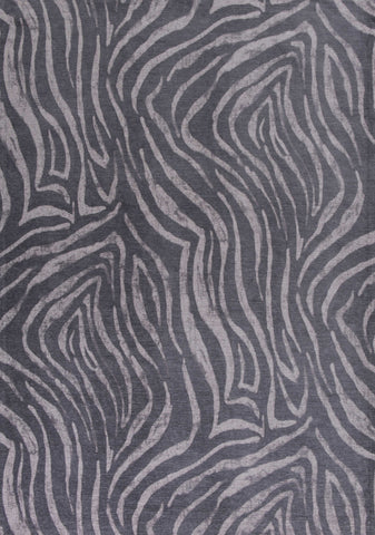 20" x 31" Polyester Charcoal Area Rug