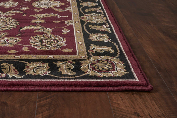 1' x 2' Red or Black Medieval Inspired Area Rug