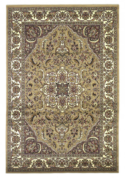 1' x 2' Polypropylene Beige or Ivory Area Rug