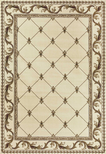 1' x 2' Polypropylene Ivory Area Rug