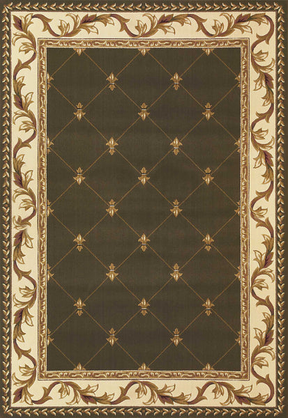 1' x 2' Polypropylene Green Area Rug