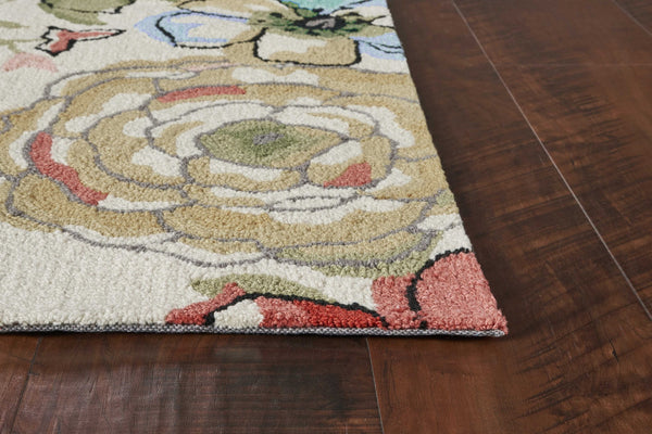 1' x 2' Polyester Sand Area Rug