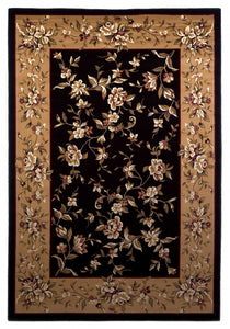 2' x 3' Polypropylene Black or Beige Accent Rug