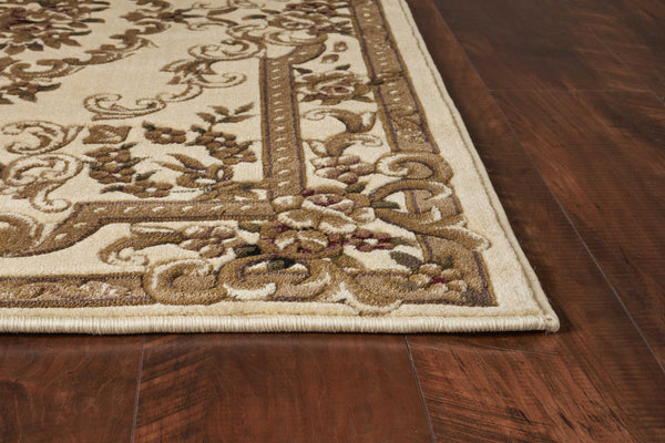 2' x 3' Polypropylene Ivory Accent Rug