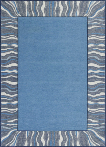 26" x 45" Polyester Denim Area Rug