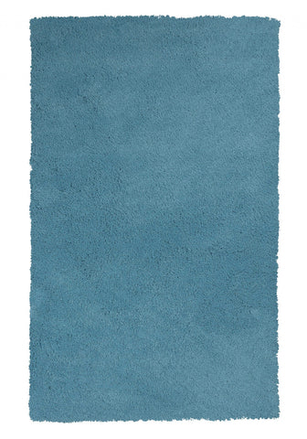 2' x 4' Polyester Highlighter Blue Area Rug