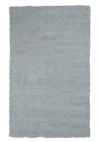 2' x 4' Polyester Blue Heather Area Rug