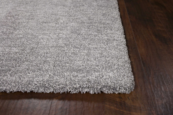 2'x4' Grey Heather Indoor Shag Rug