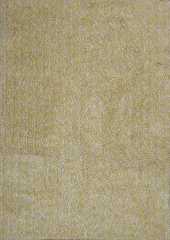 2' x 4' Polyester Yellow Heather Area Rug