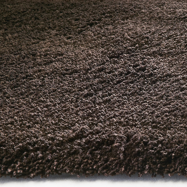 2'x4' Espresso Brown Indoor Shag Rug