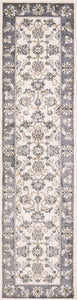 8' Ivory or Grey Polypropylene Runner Rug