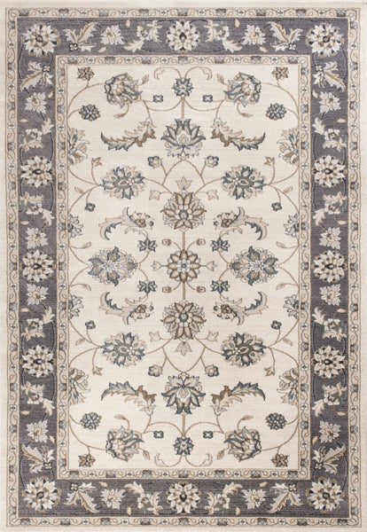 3' x 5' Ivory or Grey Polypropylene Area Rug