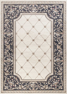 3' x 5' Ivory or Grey Polypropylene Area Rug