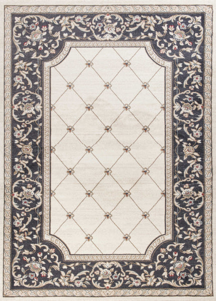 3' x 5' Ivory or Grey Polypropylene Area Rug