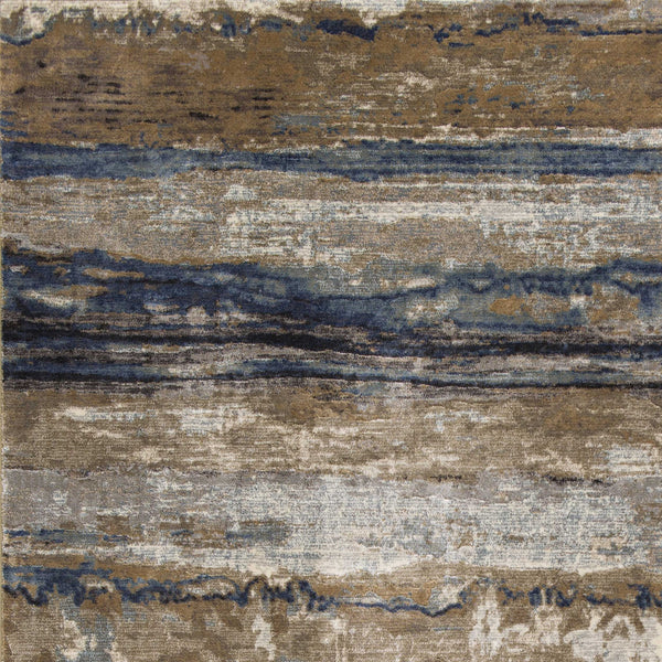 2' x 3' Viscose Ivory or Blue Accent Rug