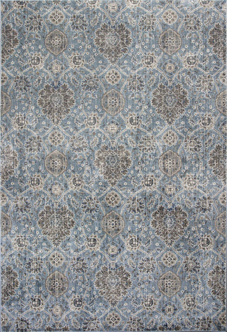 2' x 3' Viscose Ivory or Blue Accent Rug