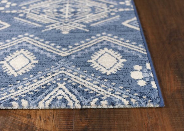 2' x 4' Polypropylene Demin Area Rug