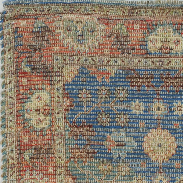 3' x 5' Blue or Red Jute Area Rug