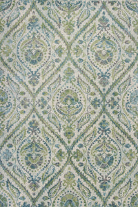 3' x 5' Ivory or Teal Parisian Polypropylene Area Rug