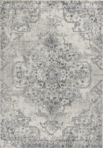 3' x 5' Ivory or Grey Medallion Area Rug