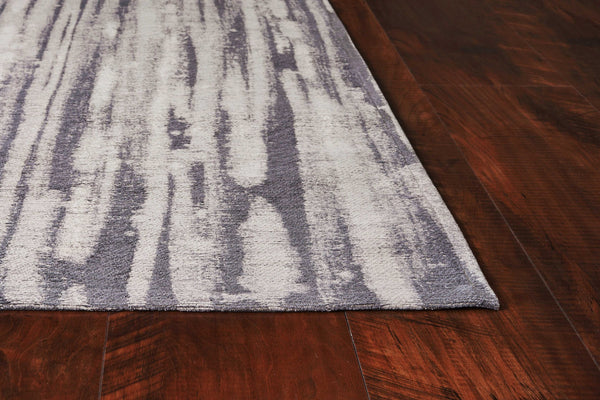 3'3" x 5'3" Polyester Charcoal Area Rug