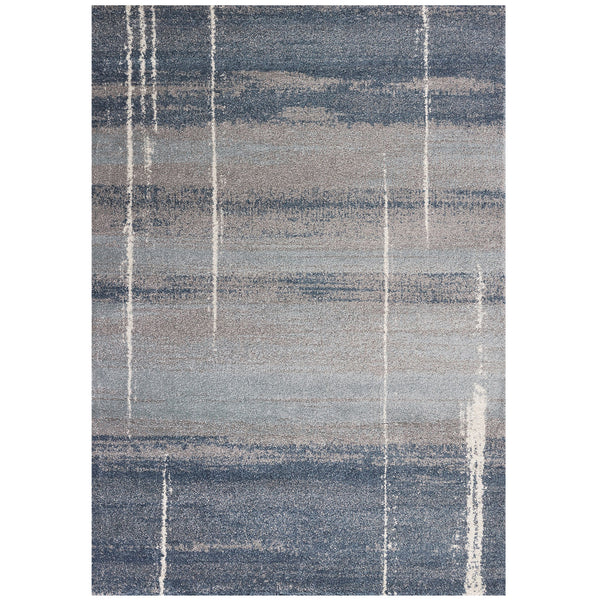 3'x5' Blue Machine Woven Ombre Indoor Area Rug