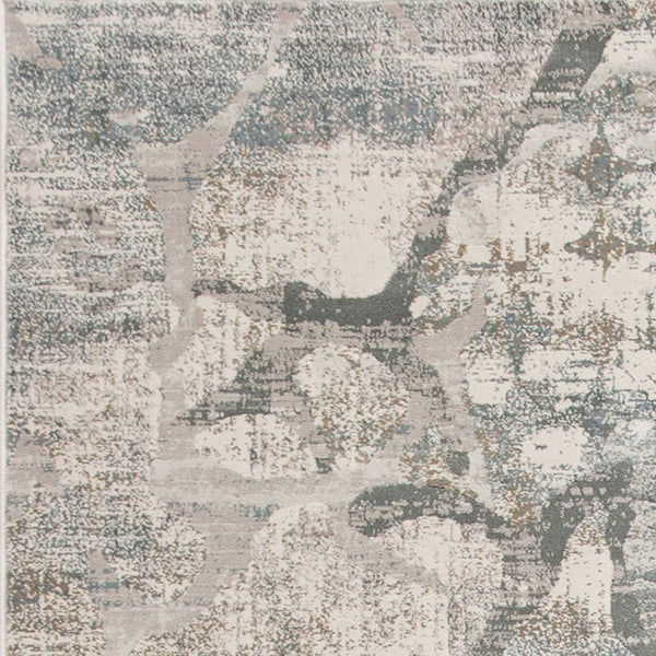 3' x 5' Ivory or Mist Abstract Area Rug