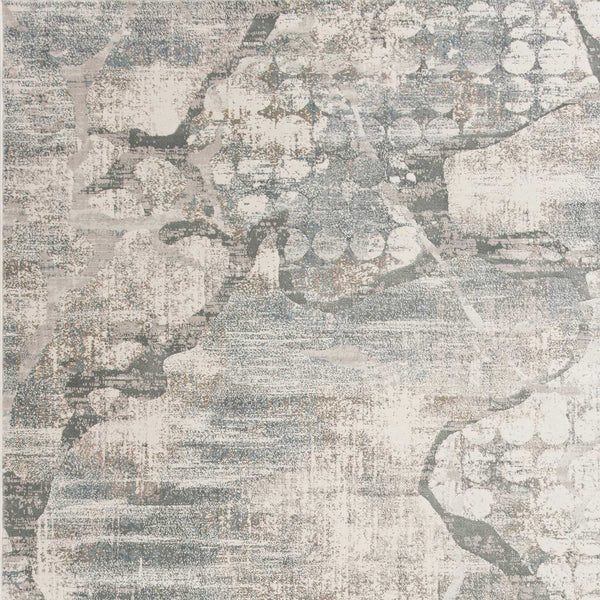 3' x 5' Ivory or Mist Abstract Area Rug