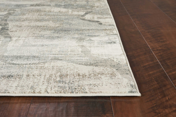 3' x 5' Ivory or Mist Abstract Area Rug