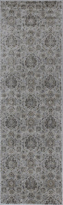 2' x 7' Silver Ancient Viscose Runner Rug