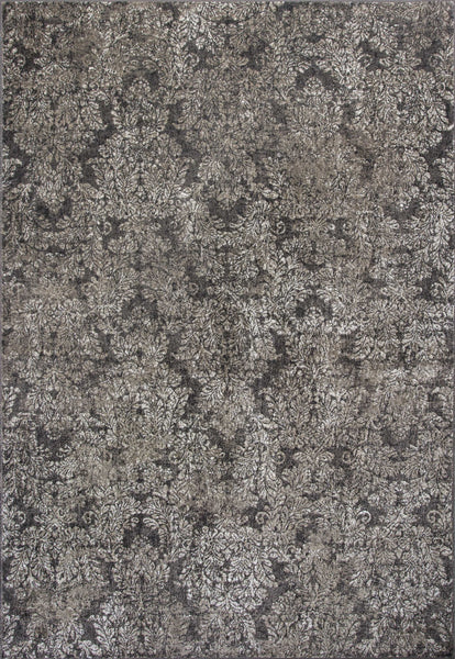 3'x5' Taupe Sand Machine Woven Damask Indoor Area Rug