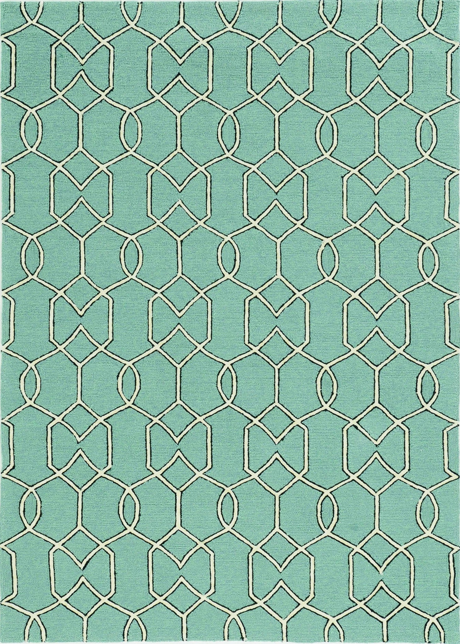 3' x 5' Spa Trellis and Diamond UV Treated Area Rug