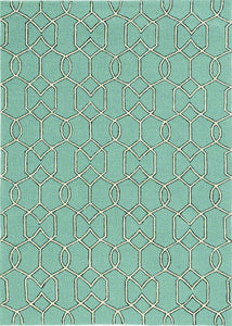 3' x 5' Spa Trellis and Diamond UV Treated Area Rug