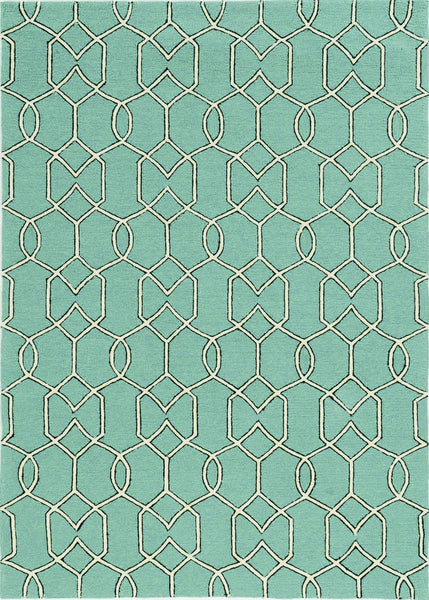 3' x 5' Spa Trellis and Diamond UV Treated Area Rug