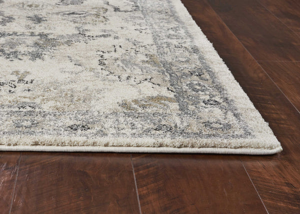 3' x 5' Ivory Vintage Area Rug