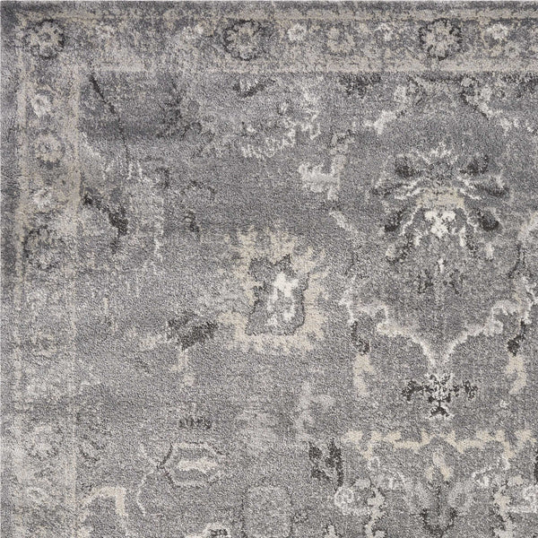 3' x 5' Grey Vintage Area Rug