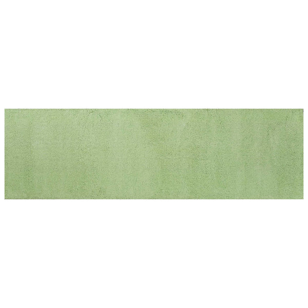 2' x 7' Spearmint Green Plain Runner Rug