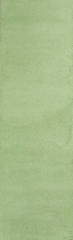 2' x 7' Spearmint Green Plain Runner Rug