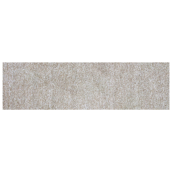 8' Ivory Heather Indoor Shag Runner Rug