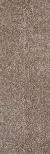 8' Beige Heather Plain Runner Rug