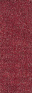 8' Red Heather Indoor Shag Runner Rug