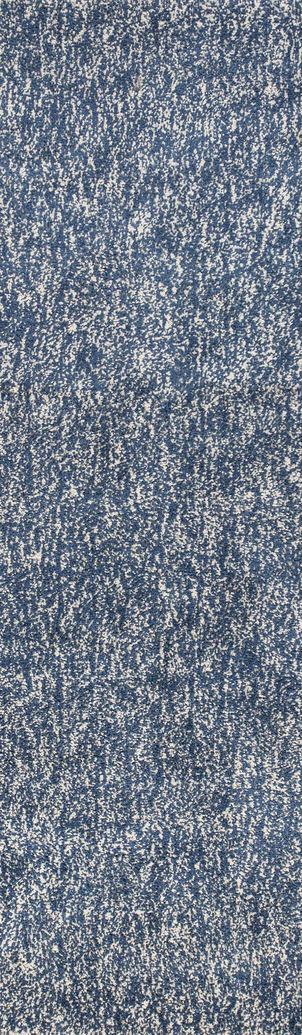 8' Indigo or Ivory Heather Plain Runner Rug