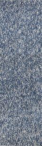 8' Indigo or Ivory Heather Plain Runner Rug