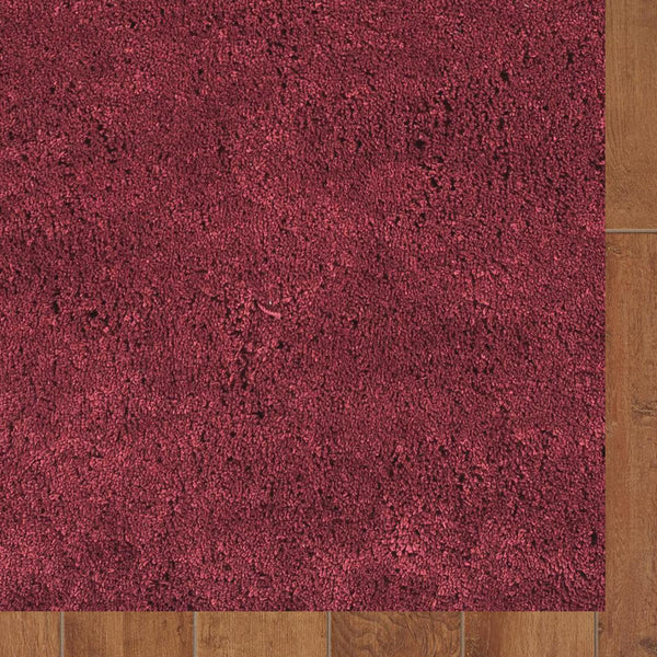 8' Red Plain Runner Rug