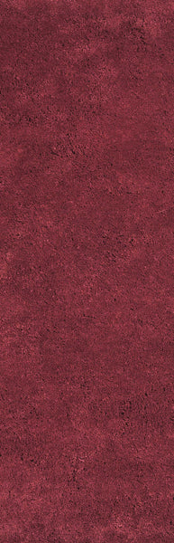 8' Red Plain Runner Rug