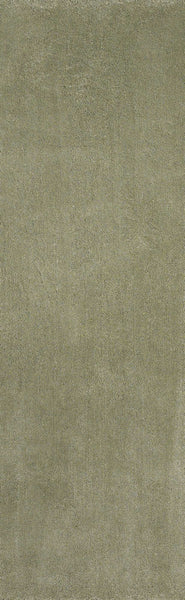 8' Sage Plain Runner Rug