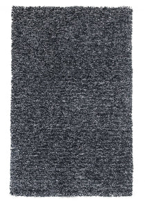 3'x5' Black Heather Indoor Shag Rug